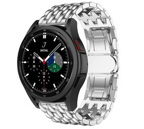 Strap-it Bracelet acier dragón Samsung Galaxy Watch 4 Classic 46mm (argent)