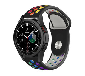 Strap-it Bracelet sport Samsung Galaxy Watch 4 Classic 46mm (noir/coloré)