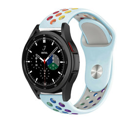 Strap-it Bracelet sport Samsung Galaxy Watch 4 Classic 46mm (bleu clair/coloré)