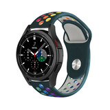 Strap-it Bracelet sport Samsung Galaxy Watch 4 Classic 46mm (vert pin/coloré)