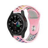 Strap-it Bracelet sport Samsung Galaxy Watch 4 Classic 46mm (rose/coloré)