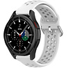 Strap-it Strap-it Bracelet silicone trous Samsung Galaxy Watch 4 Classic 46mm (blanc)