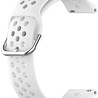 Strap-it Strap-it Bracelet silicone trous Samsung Galaxy Watch 4 Classic 46mm (blanc)