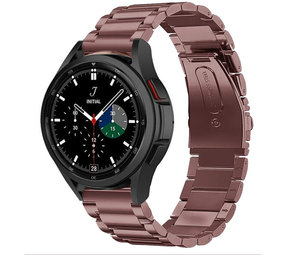 Strap-it Bracelet acier Samsung Galaxy Watch 4 Classic 46mm (bronze-marron)