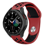 Strap-it Bracelet sport Samsung Galaxy Watch 4 Classic 42mm (rouge/noir)