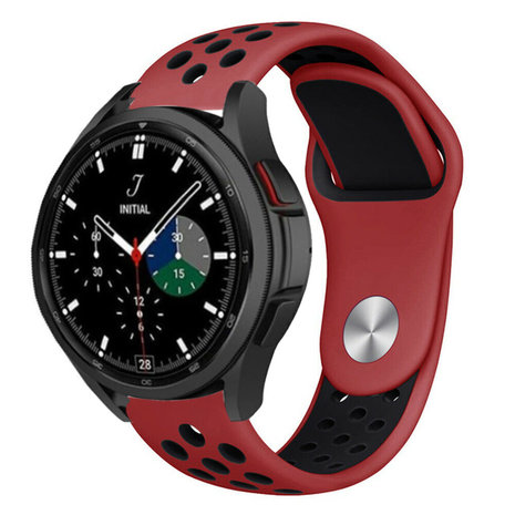 Strap-it Strap-it Bracelet sport Samsung Galaxy Watch 4 Classic 42mm (rouge/noir)