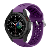 Strap-it Bracelet silicone trou Samsung Galaxy Watch 4 Classic 42mm (violet)