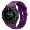 Strap-it Strap-it Bracelet silicone trou Samsung Galaxy Watch 4 Classic 42mm (violet) Strap-it Strap-it Bracelet silicone trou Samsung Galaxy Watch 4 Classic 42mm (violet)
