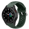 Strap-it Strap-it Bracelet silicone trou Samsung Galaxy Watch 4 Classic 46mm (vert armée) Strap-it Strap-it Bracelet silicone trou Samsung Galaxy Watch 4 Classic 46mm (vert armée)