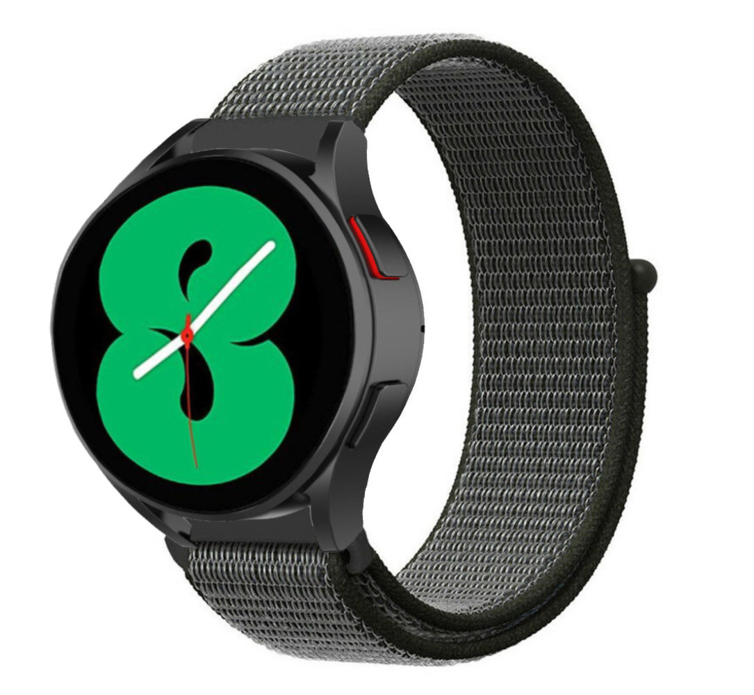 Strap-it Strap-it Bracelet nylon Samsung Galaxy Watch 4 44mm (vert)