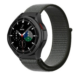 Strap-it Bracelet nylon Samsung Galaxy Watch 4 Classic 46mm (vert) Strap-it Bracelet nylon Samsung Galaxy Watch 4 Classic 46mm (vert)