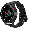 Strap-it Strap-it Bracelet cuir Samsung Galaxy Watch 4 Classic 46mm (Noir) Strap-it Strap-it Bracelet cuir Samsung Galaxy Watch 4 Classic 46mm (Noir)