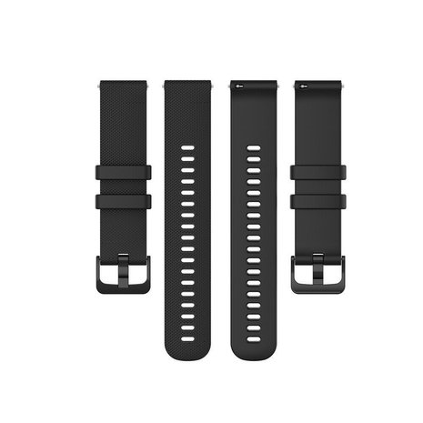 Strap-it Strap-it Bracelet silicone luxe Samsung Galaxy Watch 4 40mm (noir)