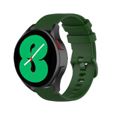 Strap-it Bracelet silicone luxe Samsung Galaxy Watch 4 44mm (vert armée)