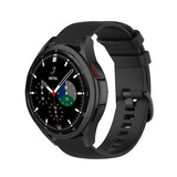 Strap-it Bracelet silicone luxe Samsung Galaxy Watch 4 Classic 42mm (noir)