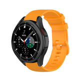 Strap-it Bracelet silicone luxe Samsung Galaxy Watch 4 Classic 42mm (orange)