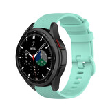 Strap-it Bracelet silicone luxe Samsung Galaxy Watch 4 Classic 46mm (Aqua)