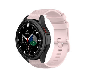 Strap-it Bracelet silicone luxe 46mm Galaxy Watch 4 Classic 46mm (rose)