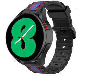 Strap-it Bracelet édition spéciale Galaxy Watch 4 40mm (noir/bleu) Strap-it Bracelet édition spéciale Galaxy Watch 4 40mm (noir/bleu)