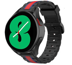 Strap-it Bracelet édition spéciale Galaxy Watch 4 44mm (noir/rouge)