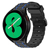 Strap-it Strap-it Bracelet boucle sport Samsung Galaxy Watch 4 40mm (noir/bleu) Strap-it Strap-it Bracelet boucle sport Samsung Galaxy Watch 4 40mm (noir/bleu)