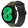 Strap-it Strap-it Bracelet boucle sport Samsung Galaxy Watch 4 40mm (noir/jaune) Strap-it Strap-it Bracelet boucle sport Samsung Galaxy Watch 4 40mm (noir/jaune)