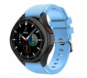 Strap-it Bracelet silicone Galaxy Watch 4 Classic 46mm (bleu sable)