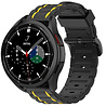 Strap-it Strap-it Bracelet boucle sport Samsung Galaxy Watch 4 classic 46mm (noir/jaune) Strap-it Strap-it Bracelet boucle sport Samsung Galaxy Watch 4 classic 46mm (noir/jaune)
