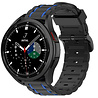Strap-it Strap-it Bracelet boucle sport Samsung Galaxy Watch 4 classic 46mm (noir/bleu) Strap-it Strap-it Bracelet boucle sport Samsung Galaxy Watch 4 classic 46mm (noir/bleu)