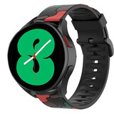 Strap-it Bracelet camouflage Samsung Galaxy Watch 4 44mm (rouge)