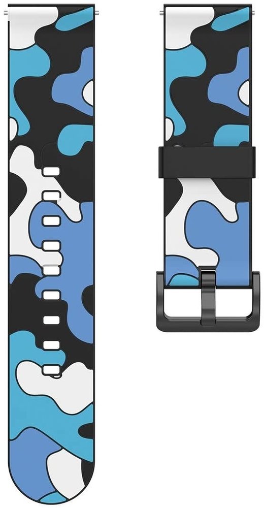 Strap-it Strap-it Bracelet camouflage Samsung Galaxy Watch 4 44mm (bleu) Strap-it Strap-it Bracelet camouflage Samsung Galaxy Watch 4 44mm (bleu)