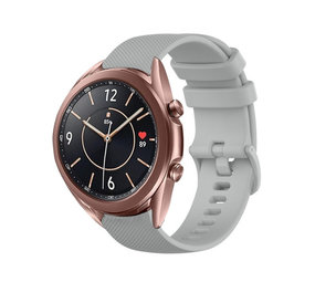 Strap-it Bracelet silicone luxe Samsung Galaxy Watch 3 41mm (gris)