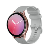 Strap-it Bracelet silicone luxe Samsung Galaxy Watch Active (gris)