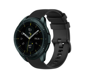 Strap-it Bracelet silicone luxe Samsung Galaxy Watch 42mm (noir)