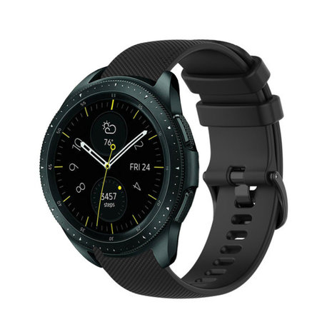 Strap-it Strap-it Bracelet silicone luxe Samsung Galaxy Watch 42mm (noir)