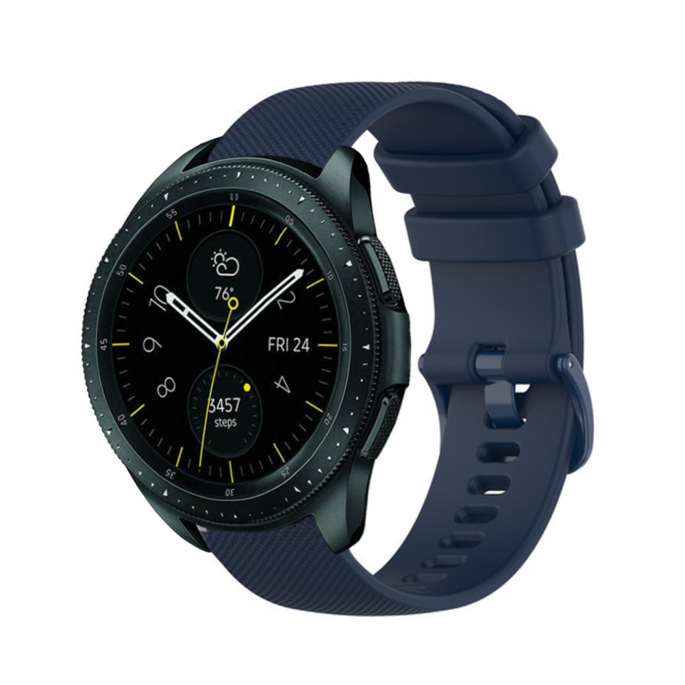 Strap-it Strap-it Bracelet silicone luxe Samsung Galaxy Watch 42mm (bleu foncé)
