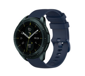 Strap-it Bracelet silicone luxe Samsung Galaxy Watch 42mm (bleu foncé)