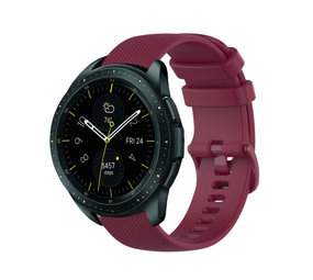 Strap-it Bracelet silicone luxe Samsung Galaxy Watch 42mm (rouge foncé)