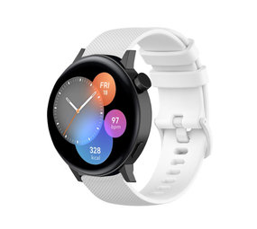 Strap-it Bracelet silicone luxe Huawei Watch GT 3 42mm (blanc)