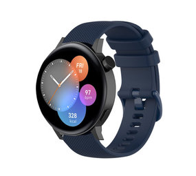 Strap-it Bracelet silicone luxe Huawei Watch GT 3 42mm (bleu foncé)