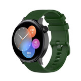 Strap-it Bracelet silicone luxe Huawei Watch GT 3 42mm (vert armée)