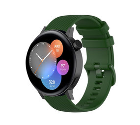 Strap-it Bracelet silicone luxe Huawei Watch GT 3 42mm (vert armée)
