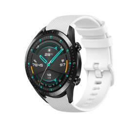 Strap-it Bracelet silicone luxe Huawei Watch GT 2 (blanc)