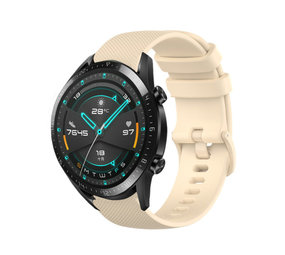 Strap-it Bracelet silicone luxe Huawei Watch GT 2 (beige)
