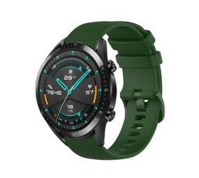 Strap-it Bracelet silicone luxe Huawei Watch GT 2 (vert armée)
