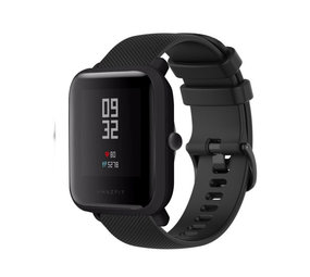 Strap-it Bracelet silicone Xiaomi Amazfit Bip Luxe (noir)