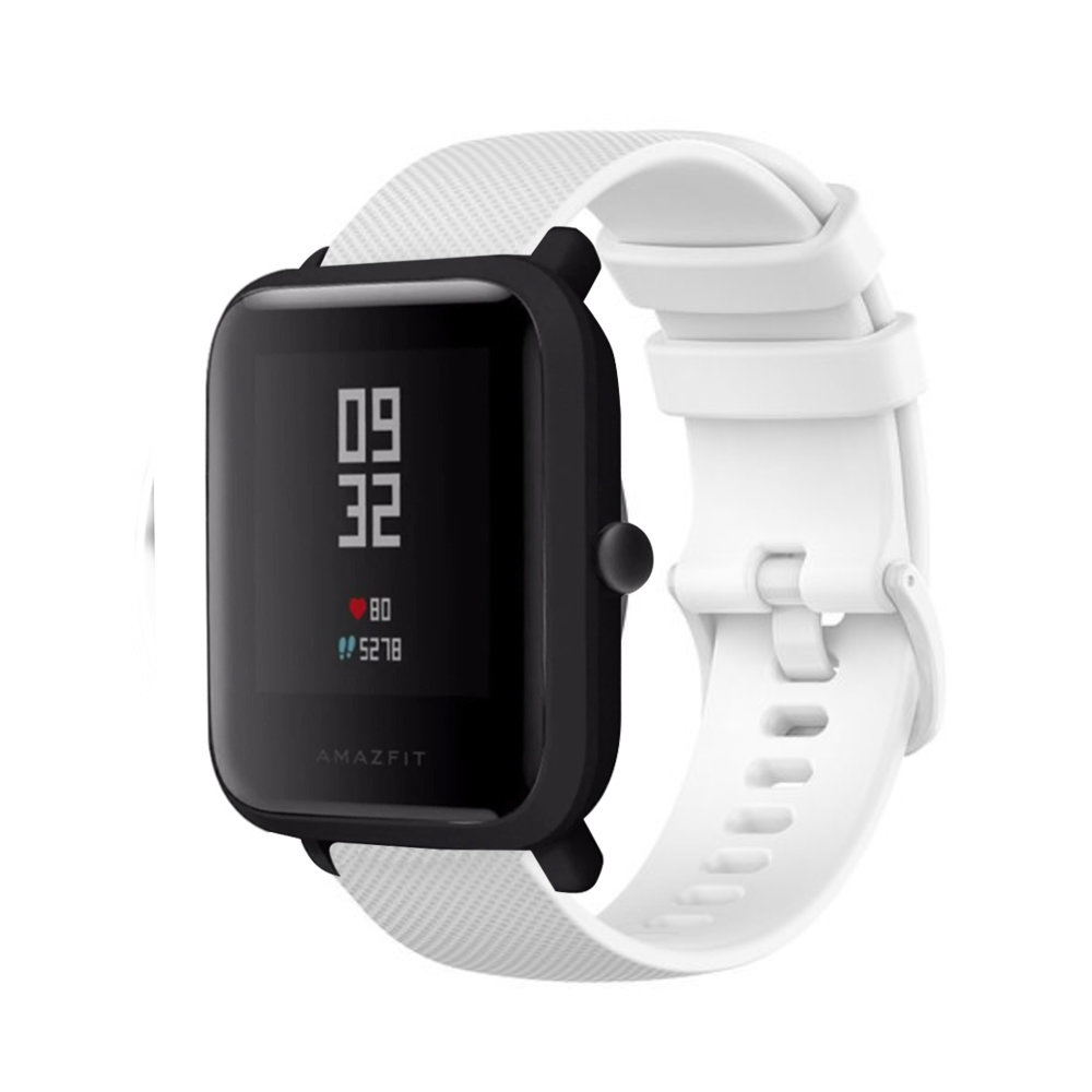 Strap-it Strap-it Bracelet silicone luxe Xiaomi Amazfit Bip (blanc)