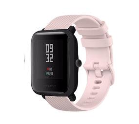 Strap-it Bracelet silicone luxe Xiaomi Amazfit Bip (rose)