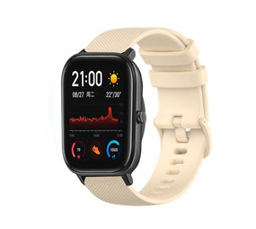 Strap-it Bracelet silicone luxe Xiaomi Amazfit GTS (beige)