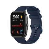 Strap-it Bracelet silicone luxe Xiaomi Amazfit GTS (bleu foncé)